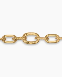 DY Madison® Pavé Bead Chain Necklace 18K Yellow Gold with Diamonds, 6mm