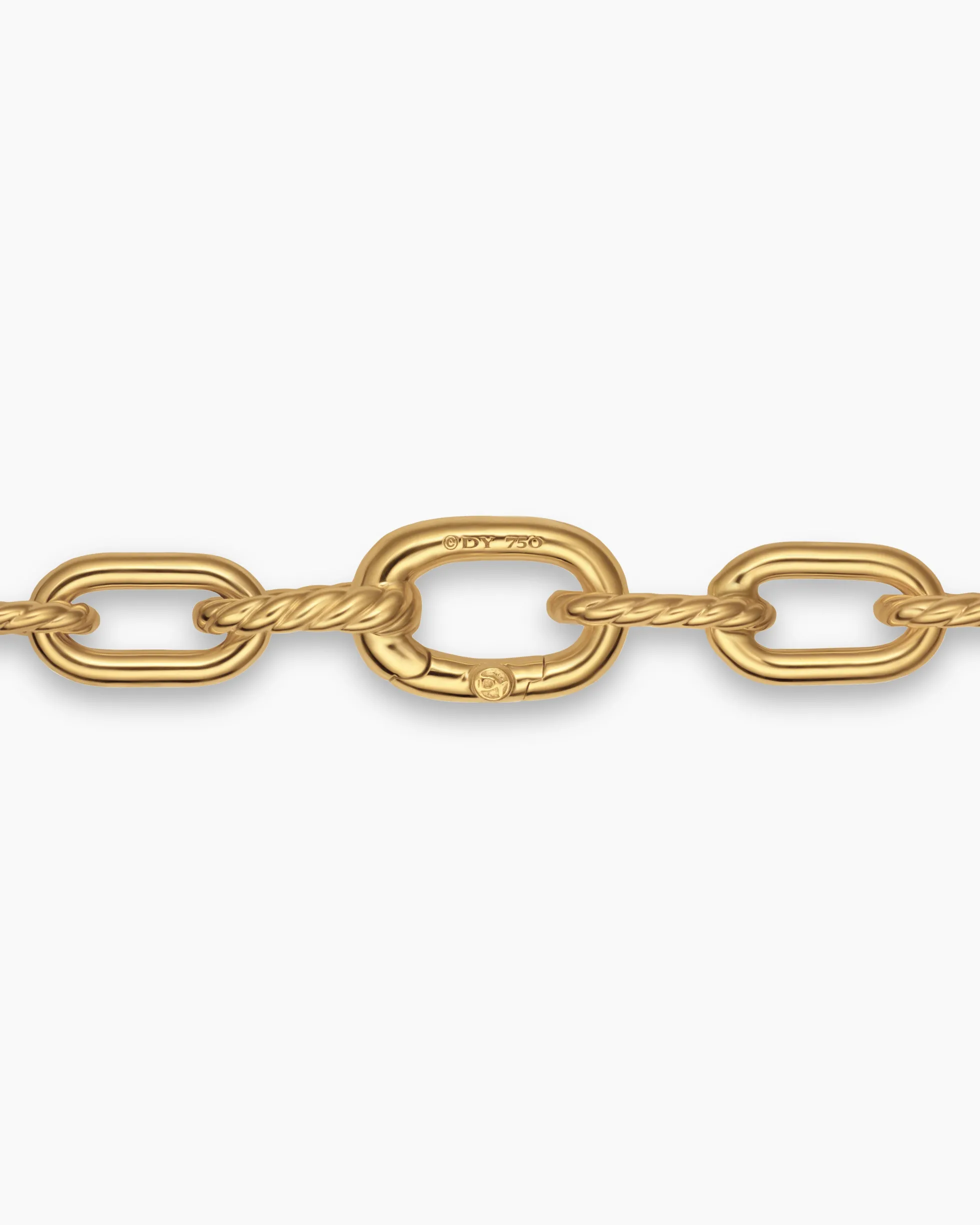 DY Madison® Pavé Bead Chain Necklace 18K Yellow Gold with Diamonds, 6mm