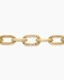 DY Madison® Pavé Bead Chain Necklace 18K Yellow Gold with Diamonds, 8.5mm