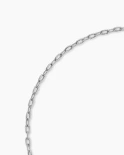 DY Madison® Pavé Toggle Chain Necklace Sterling Silver with Diamonds, 3mm