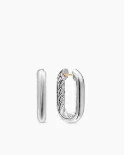 DY Madison® Smooth Hoop Earrings Sterling Silver, 24.3mm