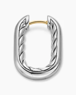 DY Madison® Smooth Hoop Earrings Sterling Silver, 24.3mm