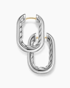 DY Madison® Smooth Hoop Earrings Sterling Silver, 24.3mm