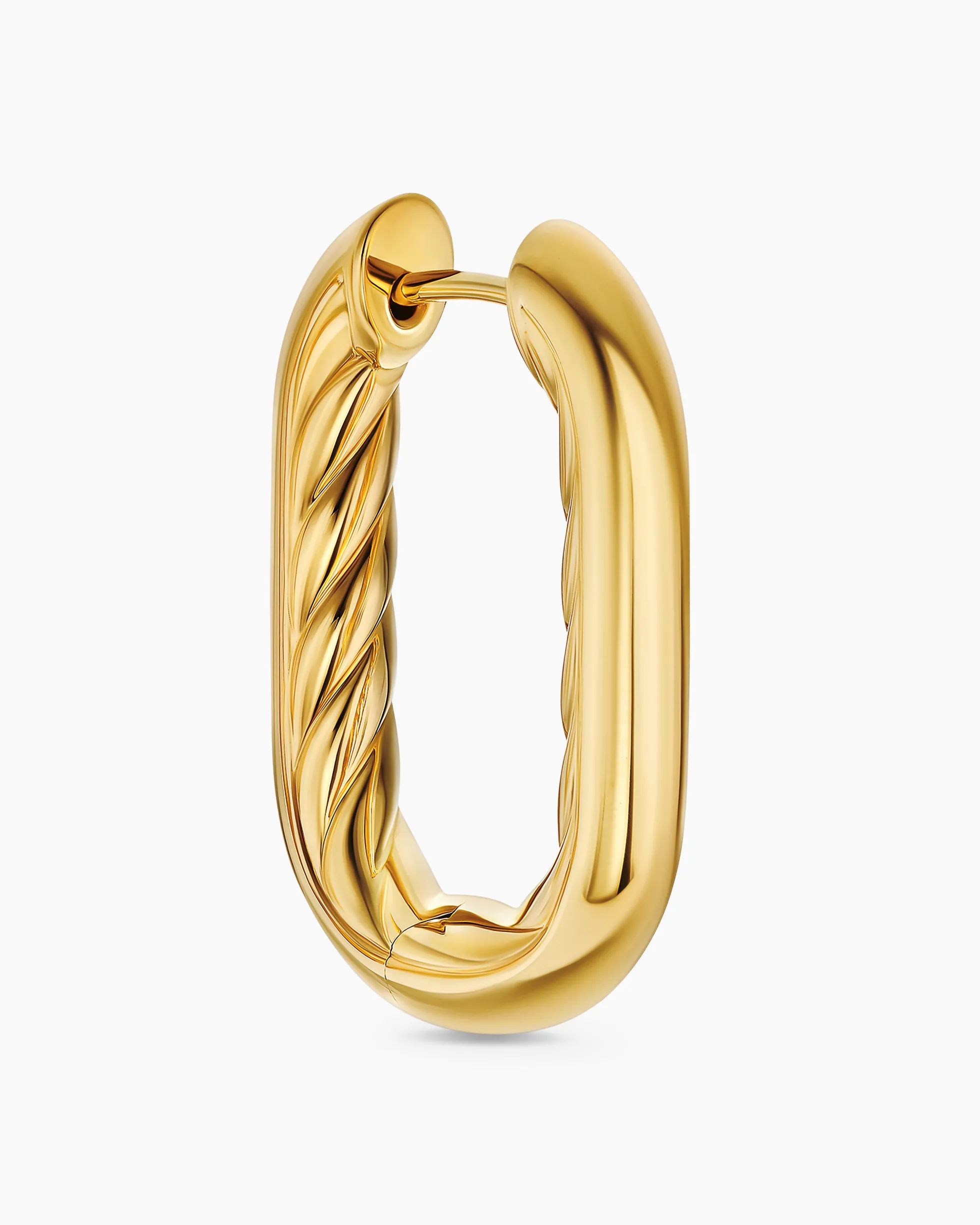 DY Madison® Smooth Hoop Earrings 18K Yellow Gold, 24.3mm