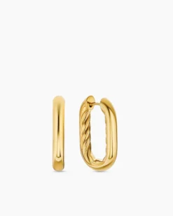 DY Madison® Smooth Hoop Earrings 18K Yellow Gold, 24.3mm