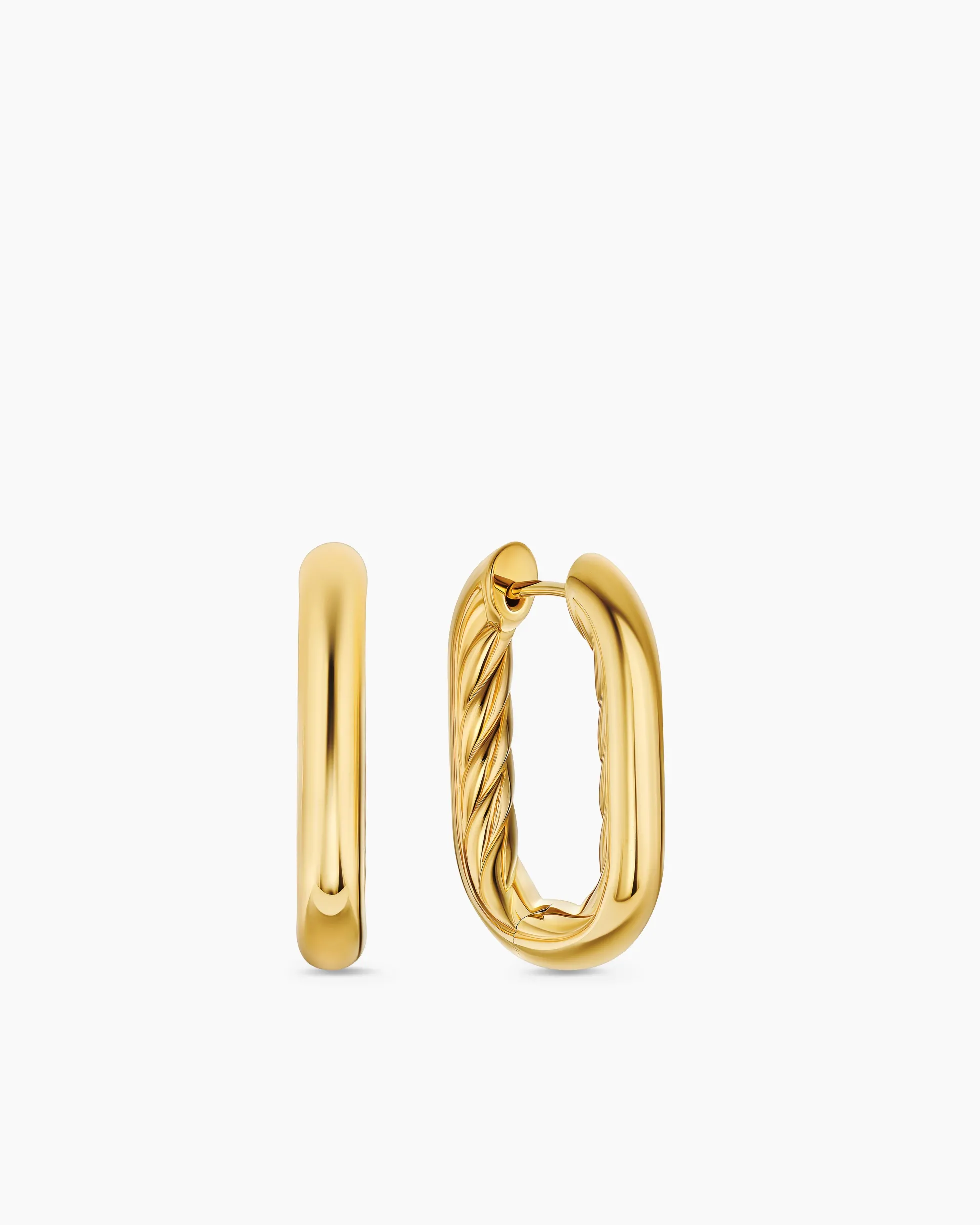 DY Madison® Smooth Hoop Earrings 18K Yellow Gold, 24.3mm