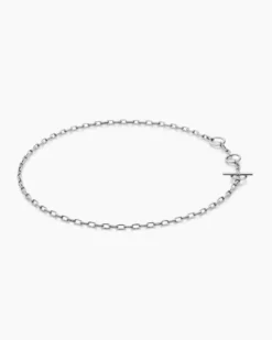 DY Madison® Three Ring Chain Necklace Sterling Silver, 3mm
