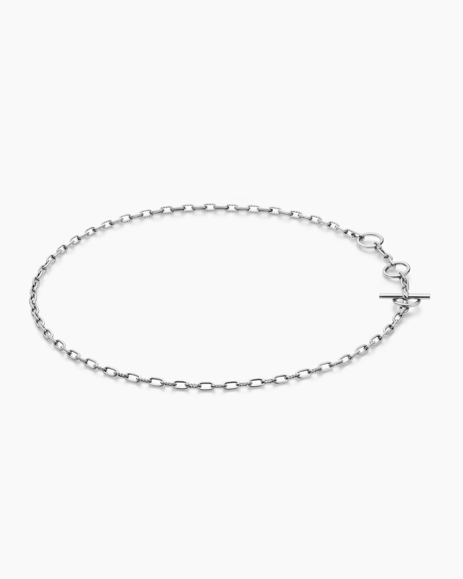 DY Madison® Three Ring Chain Necklace Sterling Silver, 3mm