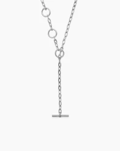 DY Madison® Three Ring Chain Necklace Sterling Silver, 3mm
