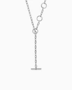 DY Madison® Three Ring Chain Necklace Sterling Silver, 3mm