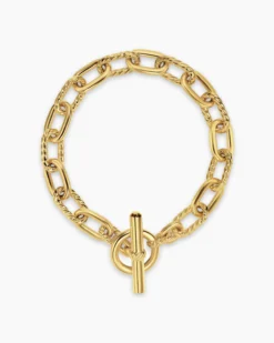 DY Madison® Toggle Chain Bracelet 18K Yellow Gold, 8.5mm