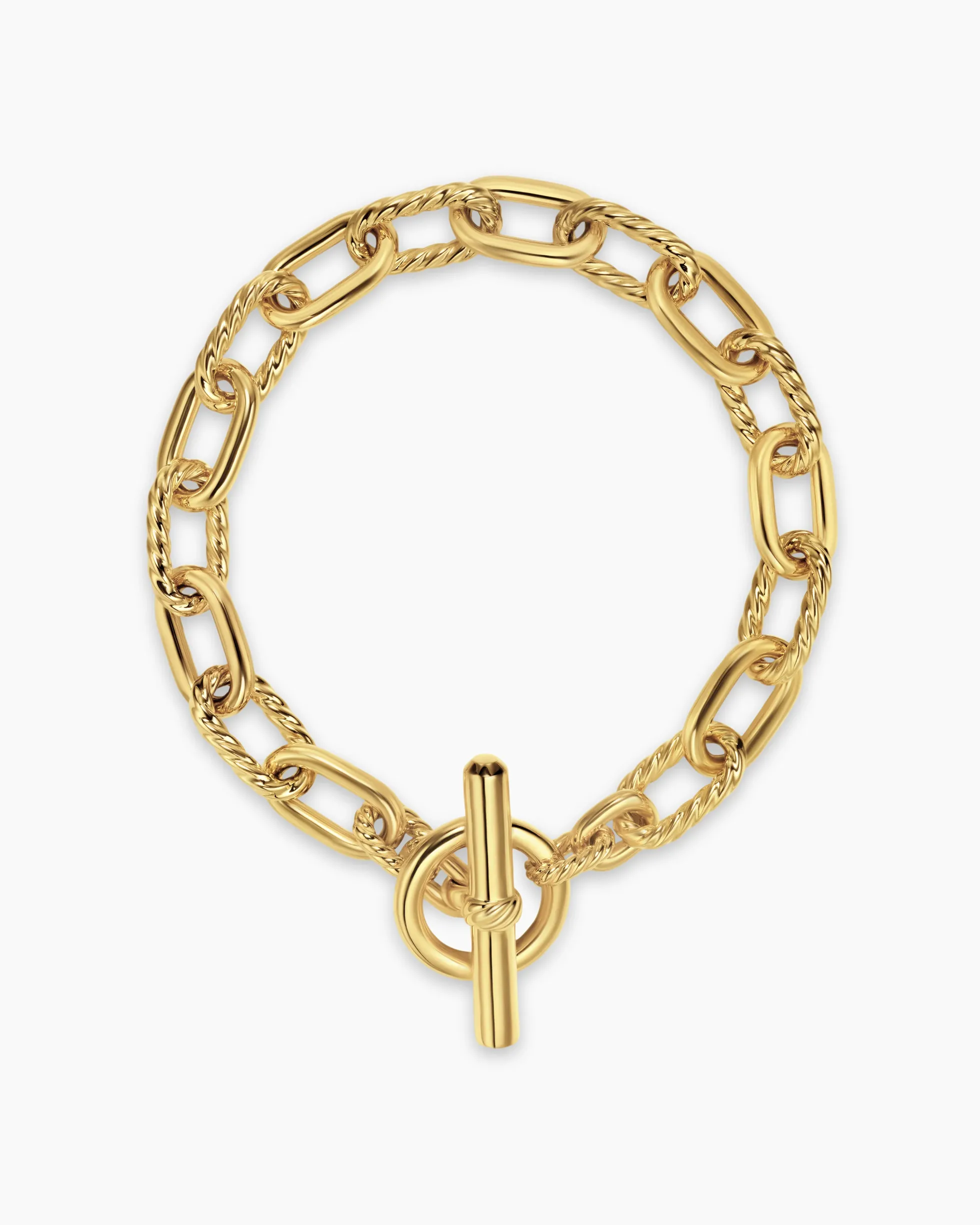 DY Madison® Toggle Chain Bracelet 18K Yellow Gold, 8.5mm
