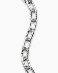 DY Madison® Toggle Chain Bracelet Sterling Silver with 18K Yellow Gold, 11mm