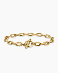 DY Madison® Toggle Chain Bracelet 18K Yellow Gold, 5.5mm