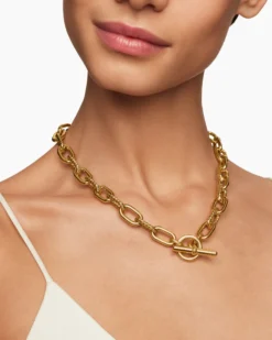 DY Madison® Toggle Chain Necklace 18K Yellow Gold, 11mm