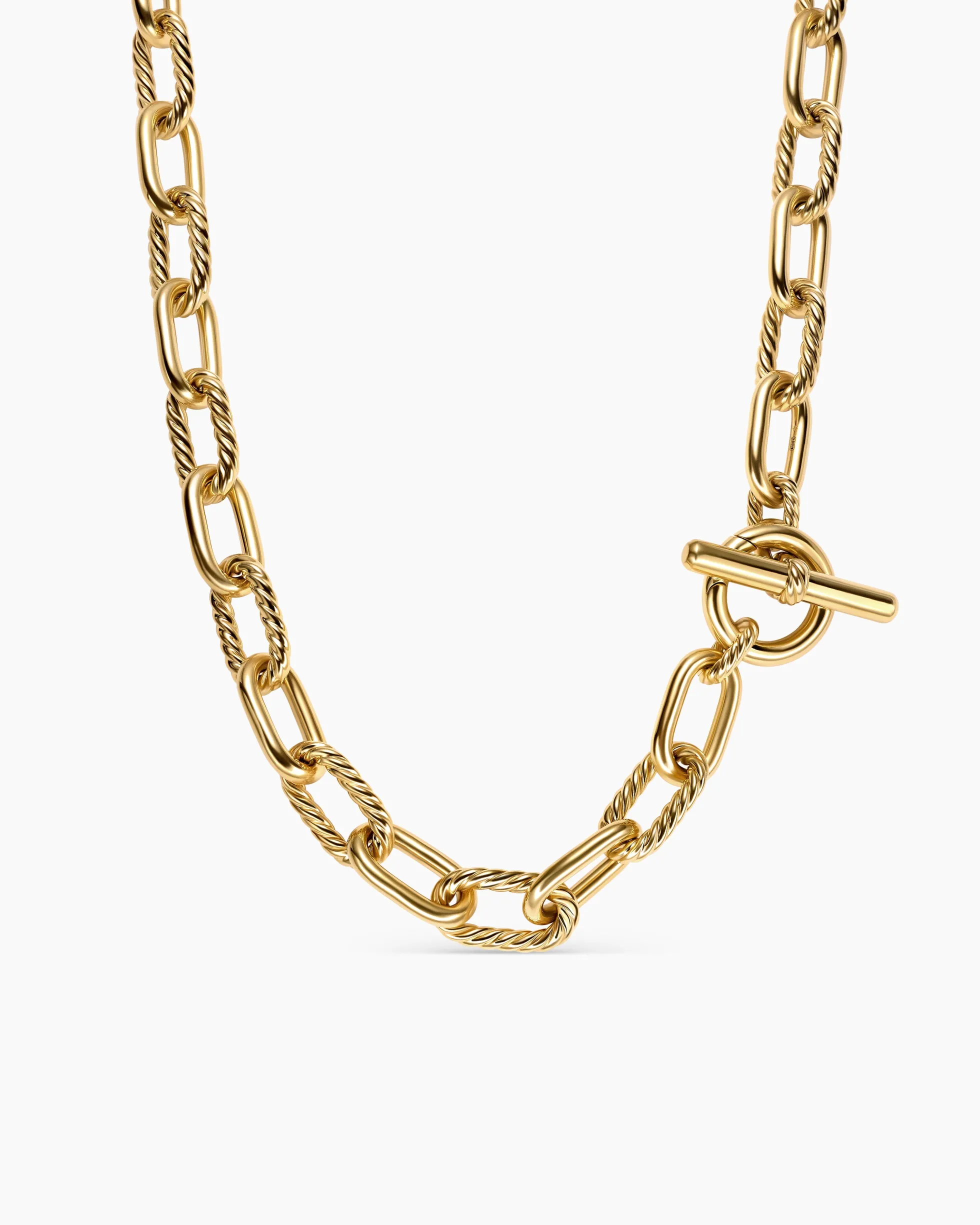 DY Madison® Toggle Chain Necklace 18K Yellow Gold, 11mm