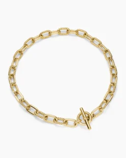 DY Madison® Toggle Chain Necklace 18K Yellow Gold, 11mm