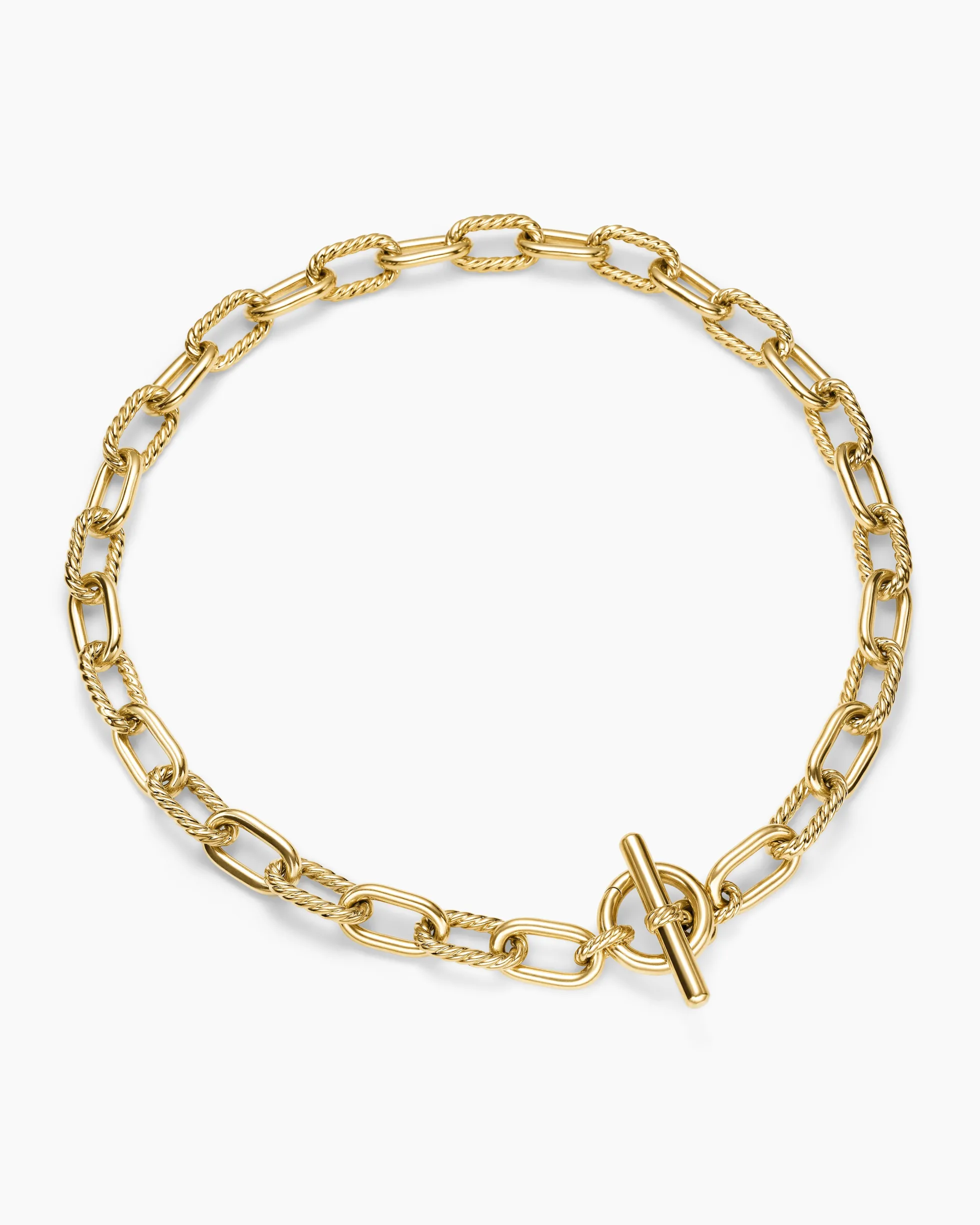 DY Madison® Toggle Chain Necklace 18K Yellow Gold, 11mm