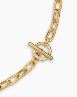 DY Madison® Toggle Chain Necklace 18K Yellow Gold, 5.5mm
