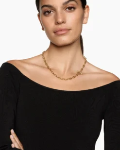 DY Madison® Toggle Chain Necklace 18K Yellow Gold, 5.5mm