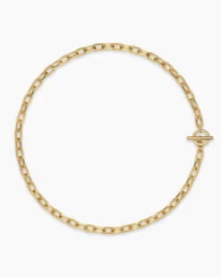 DY Madison® Toggle Chain Necklace 18K Yellow Gold, 5.5mm
