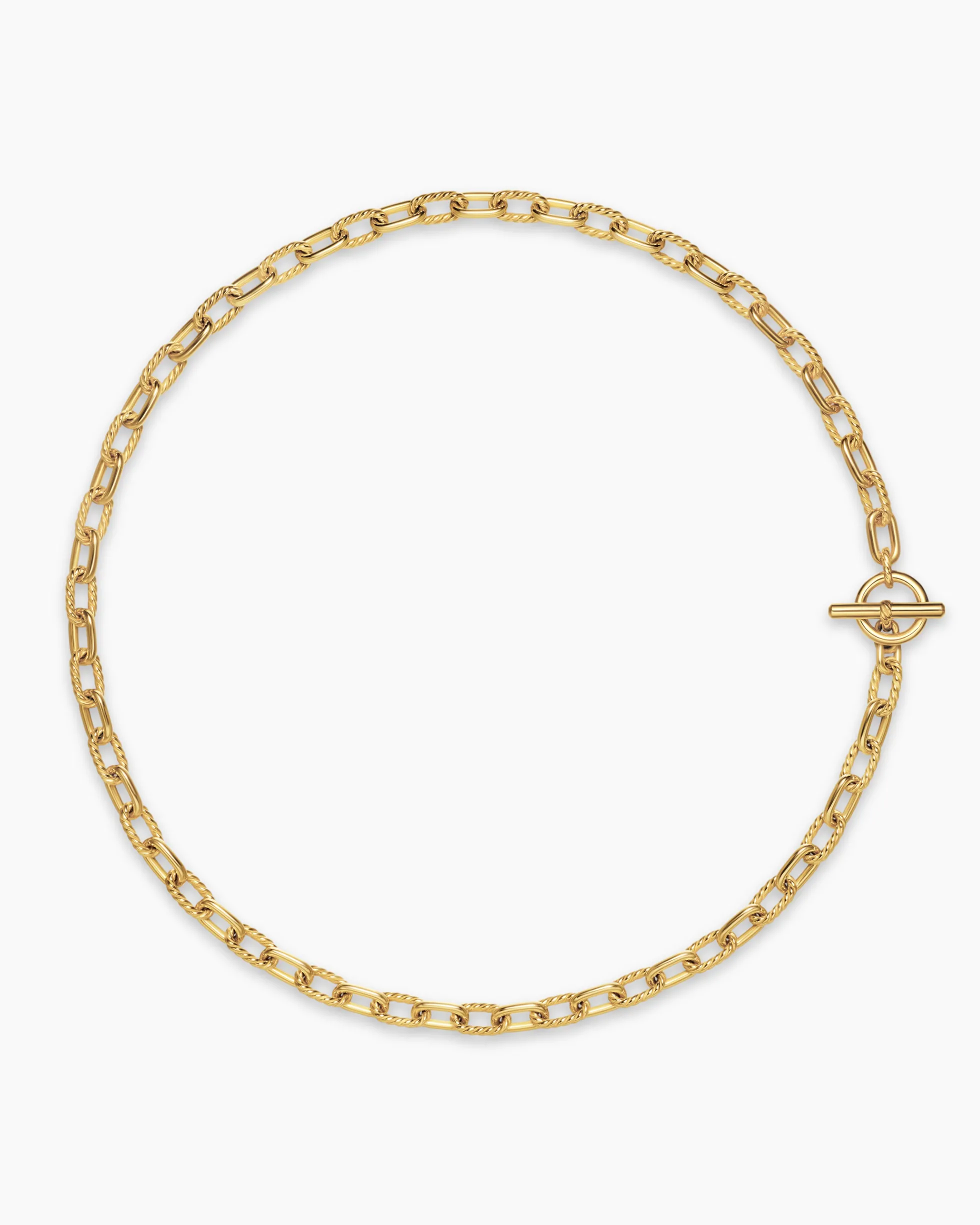 DY Madison® Toggle Chain Necklace 18K Yellow Gold, 5.5mm