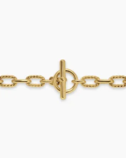DY Madison® Toggle Chain Necklace 18K Yellow Gold, 5.5mm