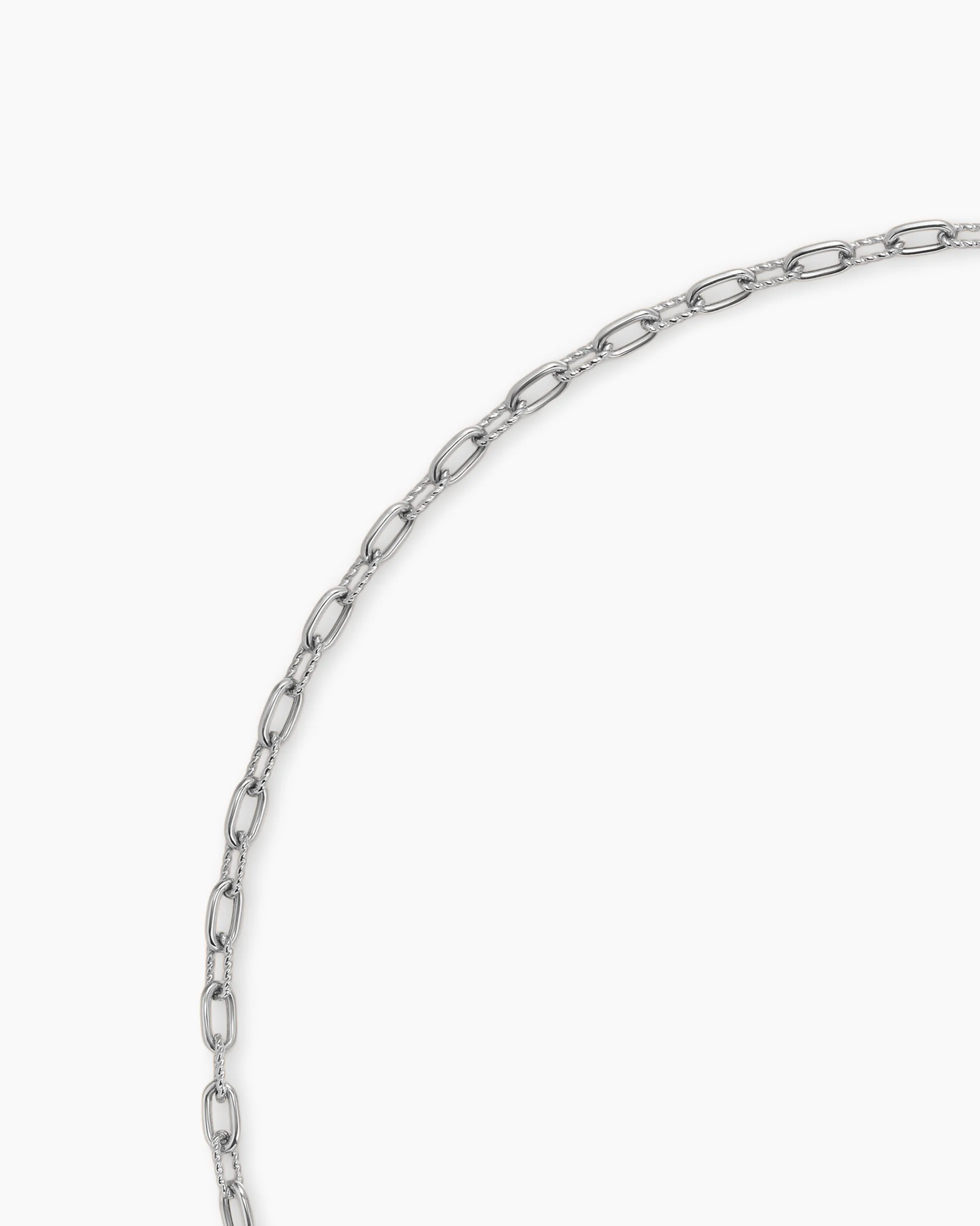 DY Madison® Toggle Chain Necklace Sterling Silver with 18K Yellow Gold, 3mm