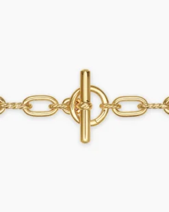DY Madison® Toggle Chain Necklace 18K Yellow Gold, 8.5mm