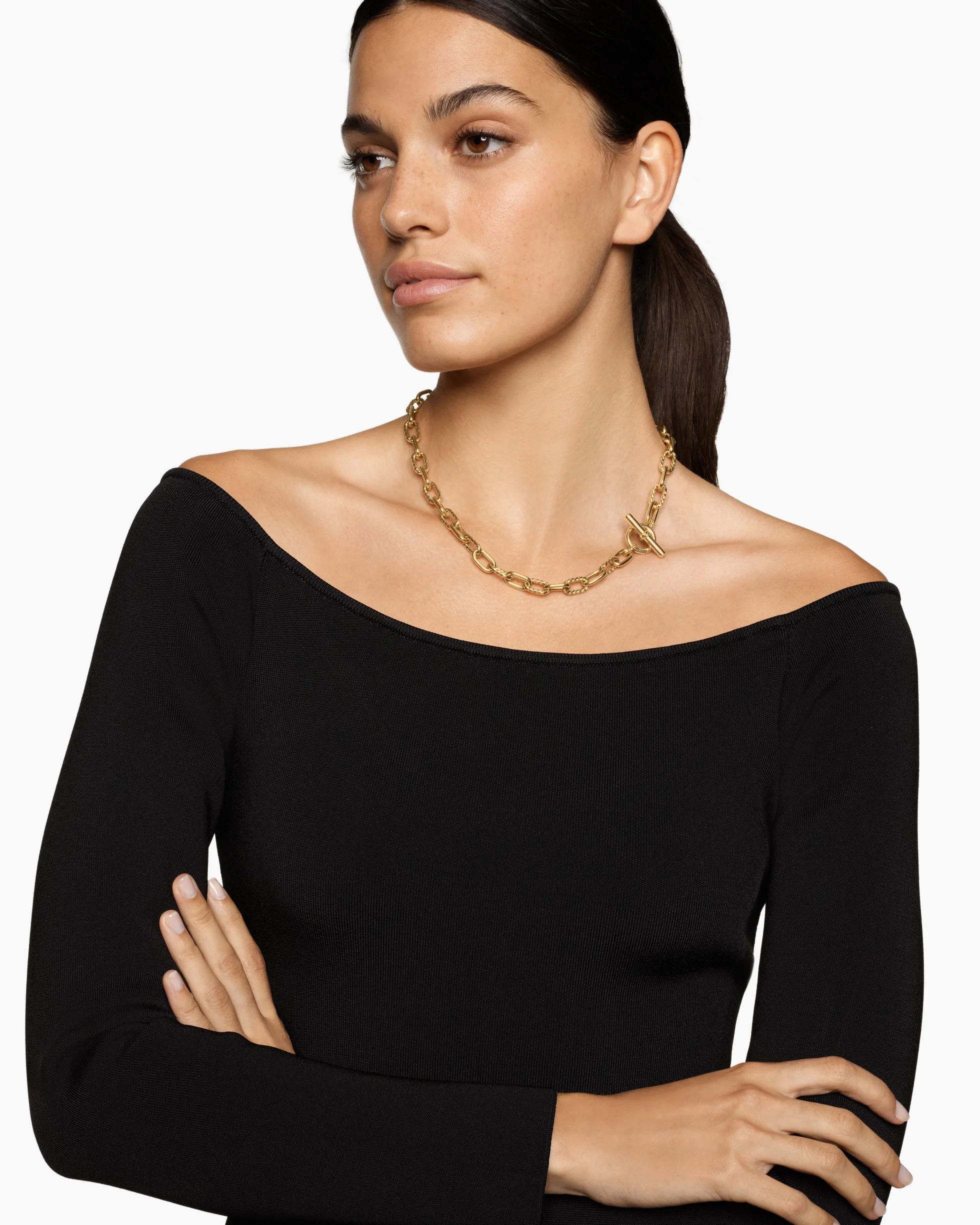 DY Madison® Toggle Chain Necklace 18K Yellow Gold, 8.5mm