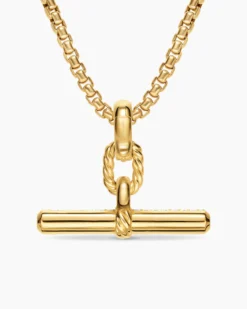 DY Madison® Toggle Pendant 18K Yellow Gold with Diamonds, 29mm