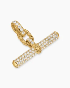 DY Madison® Toggle Pendant 18K Yellow Gold with Diamonds, 29mm