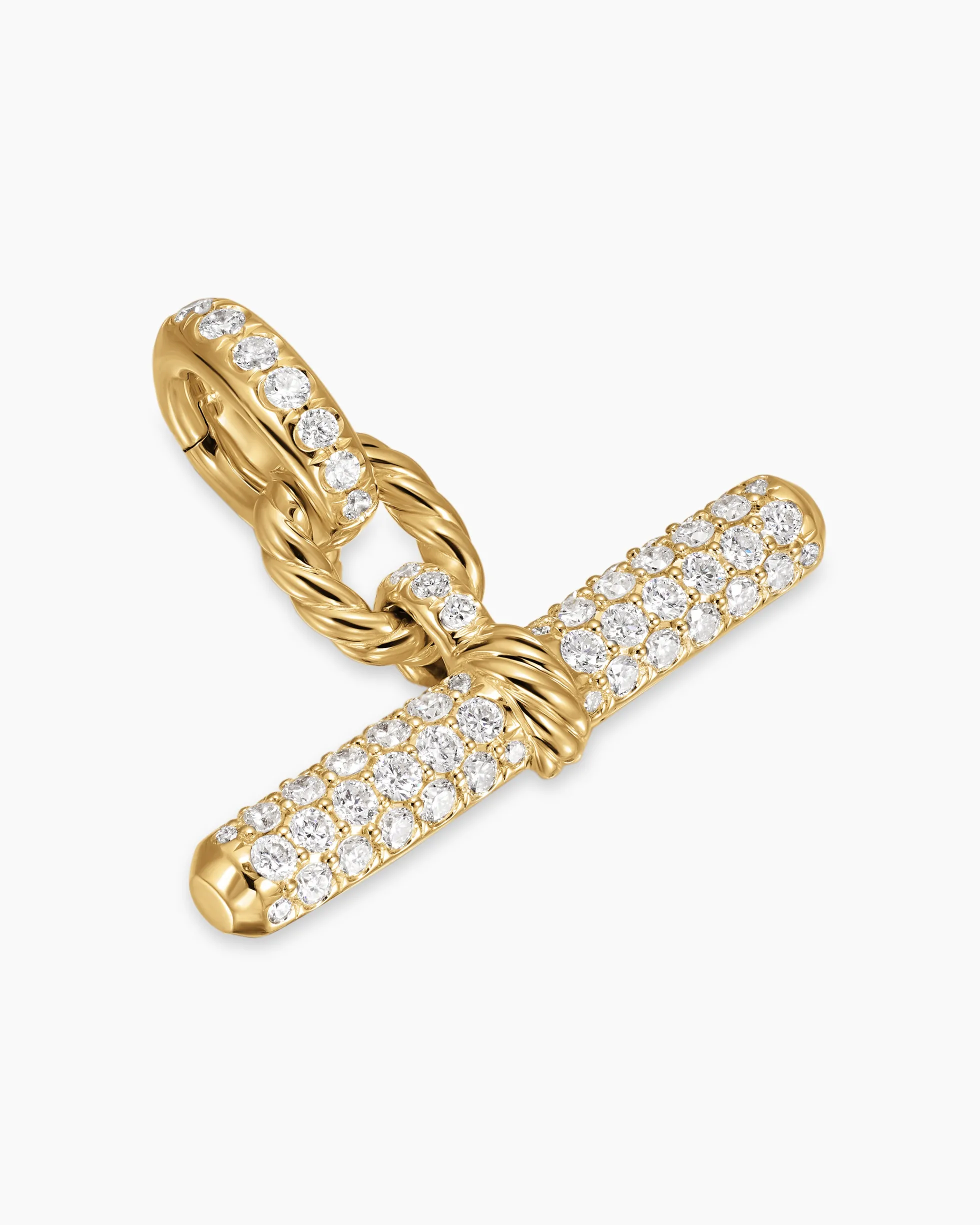 DY Madison® Toggle Pendant 18K Yellow Gold with Diamonds, 20.2mm