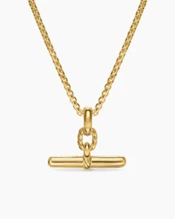 DY Madison® Toggle Pendant 18K Yellow Gold with Diamonds, 20.2mm