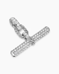 DY Madison® Toggle Pendant Sterling Silver with Diamonds, 29mm