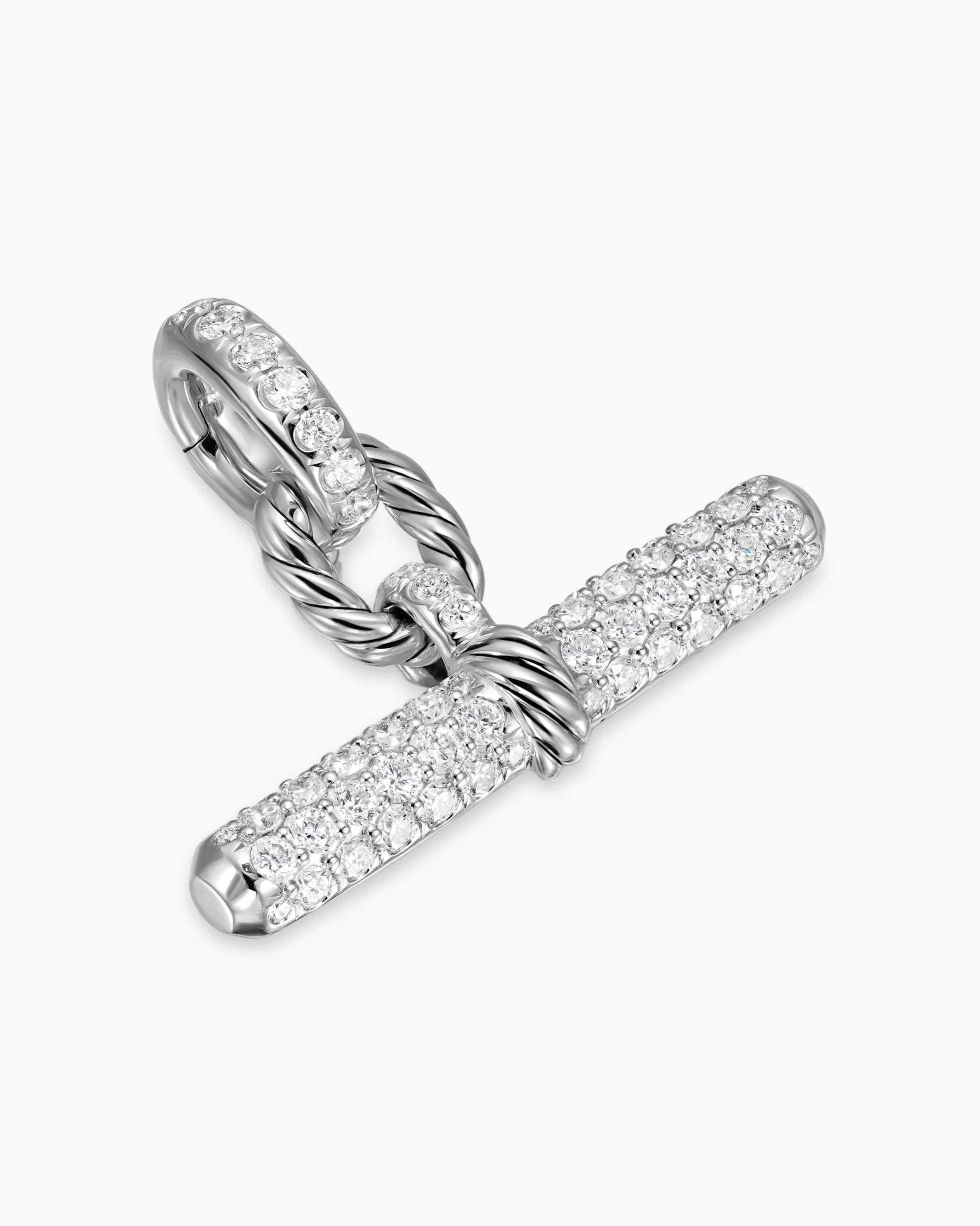DY Madison® Toggle Pendant Sterling Silver with Diamonds, 20.2mm