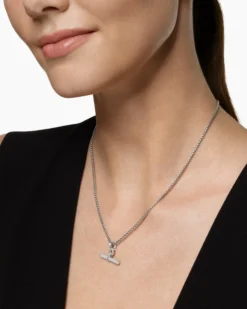 DY Madison® Toggle Pendant Sterling Silver with Diamonds, 20.2mm