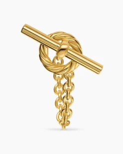 DY Mercer® Bold Toggle Chain Stud Earrings 18K Yellow Gold, 50.4mm
