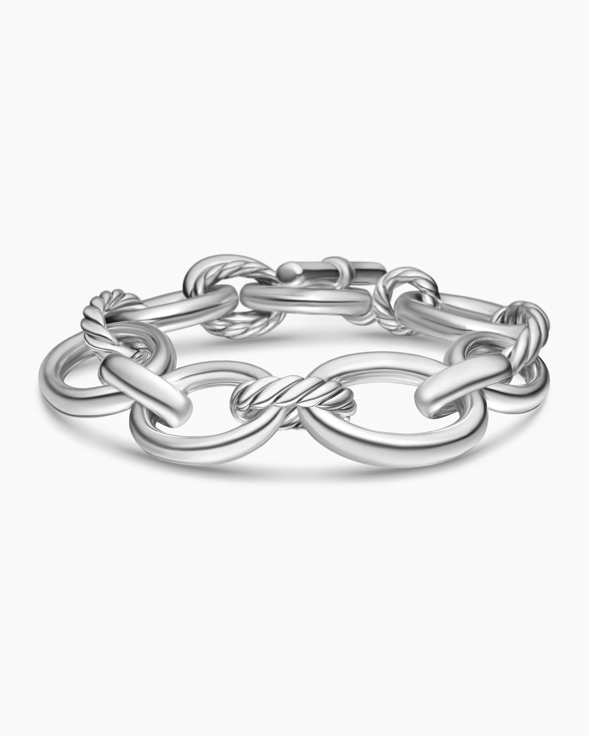 DY Mercer® Chain Bracelet Sterling Silver with Diamonds, 20mm