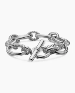 DY Mercer® Chain Bracelet Sterling Silver with Diamonds, 20mm