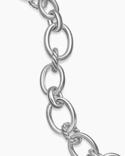 DY Mercer® Chain Bracelet Sterling Silver with Diamonds, 20mm