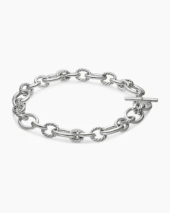 DY Mercer® Chain Necklace Sterling Silver with Diamonds, 20mm
