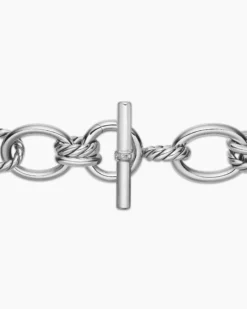 DY Mercer® Chain Necklace Sterling Silver with Diamonds, 20mm
