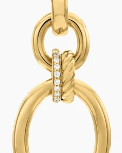 DY Mercer® Circular Drop Earrings 18K Yellow Gold with Diamonds, 50mm