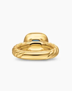 DY Mercer® Color Stone Ring 18K Yellow Gold with Sky Blue Topaz, 10mm