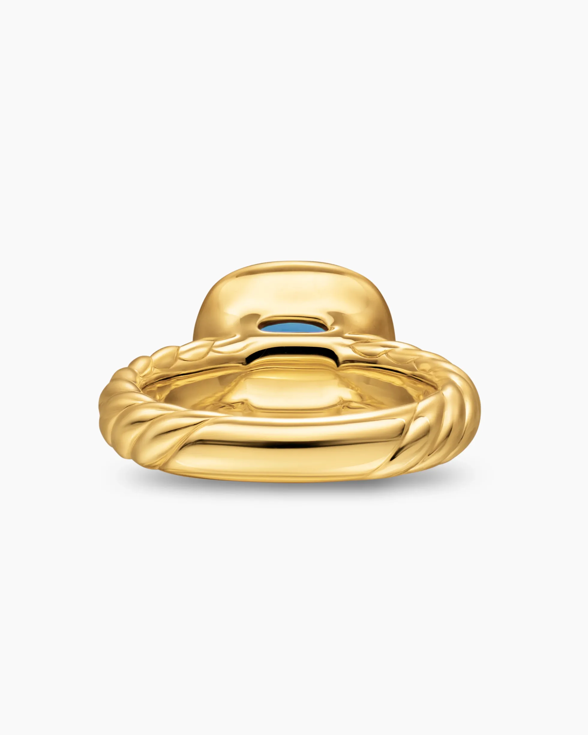 DY Mercer® Color Stone Ring 18K Yellow Gold with Sky Blue Topaz, 10mm