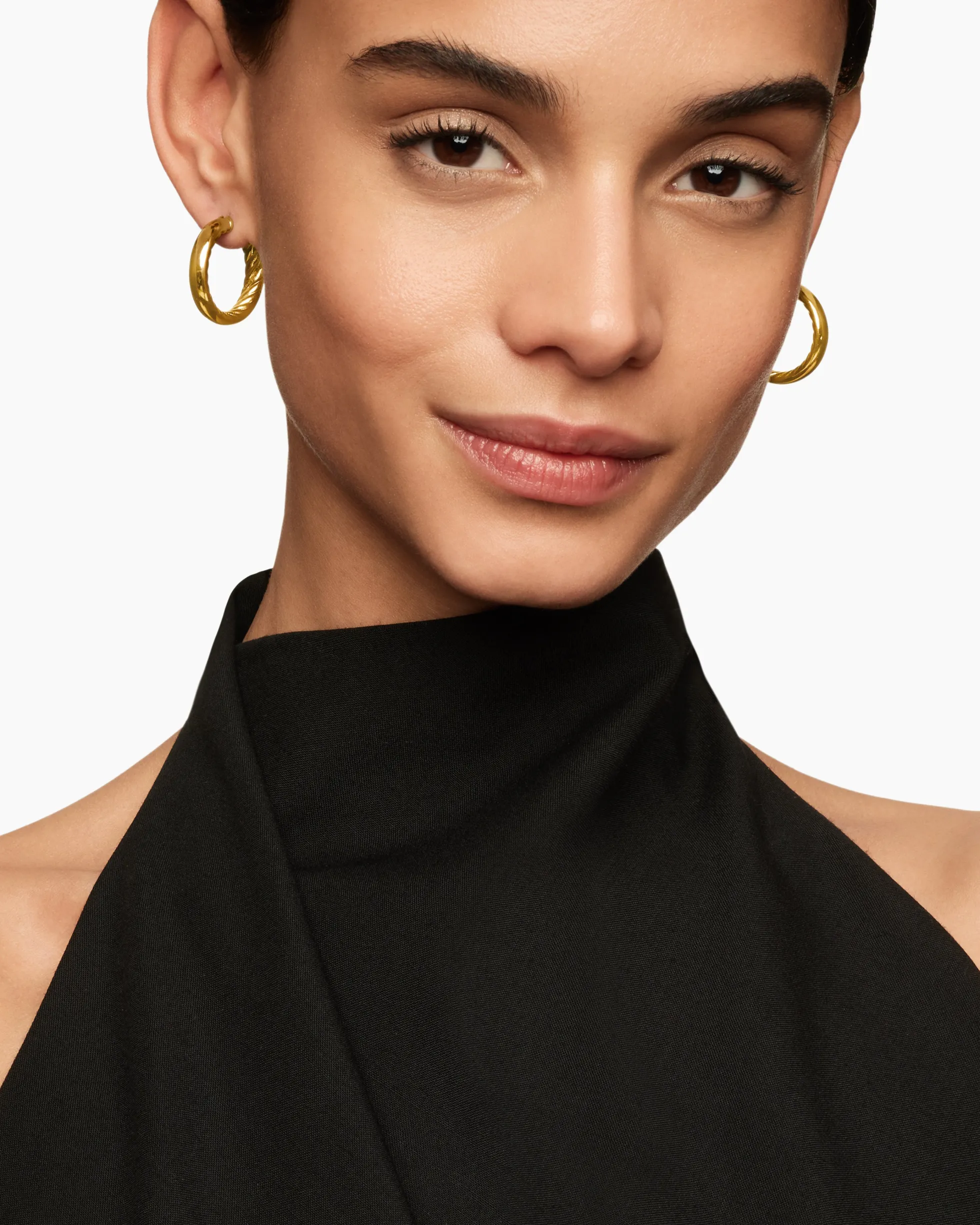 DY Mercer® Hoop Earrings 18K Yellow Gold, 25.4mm