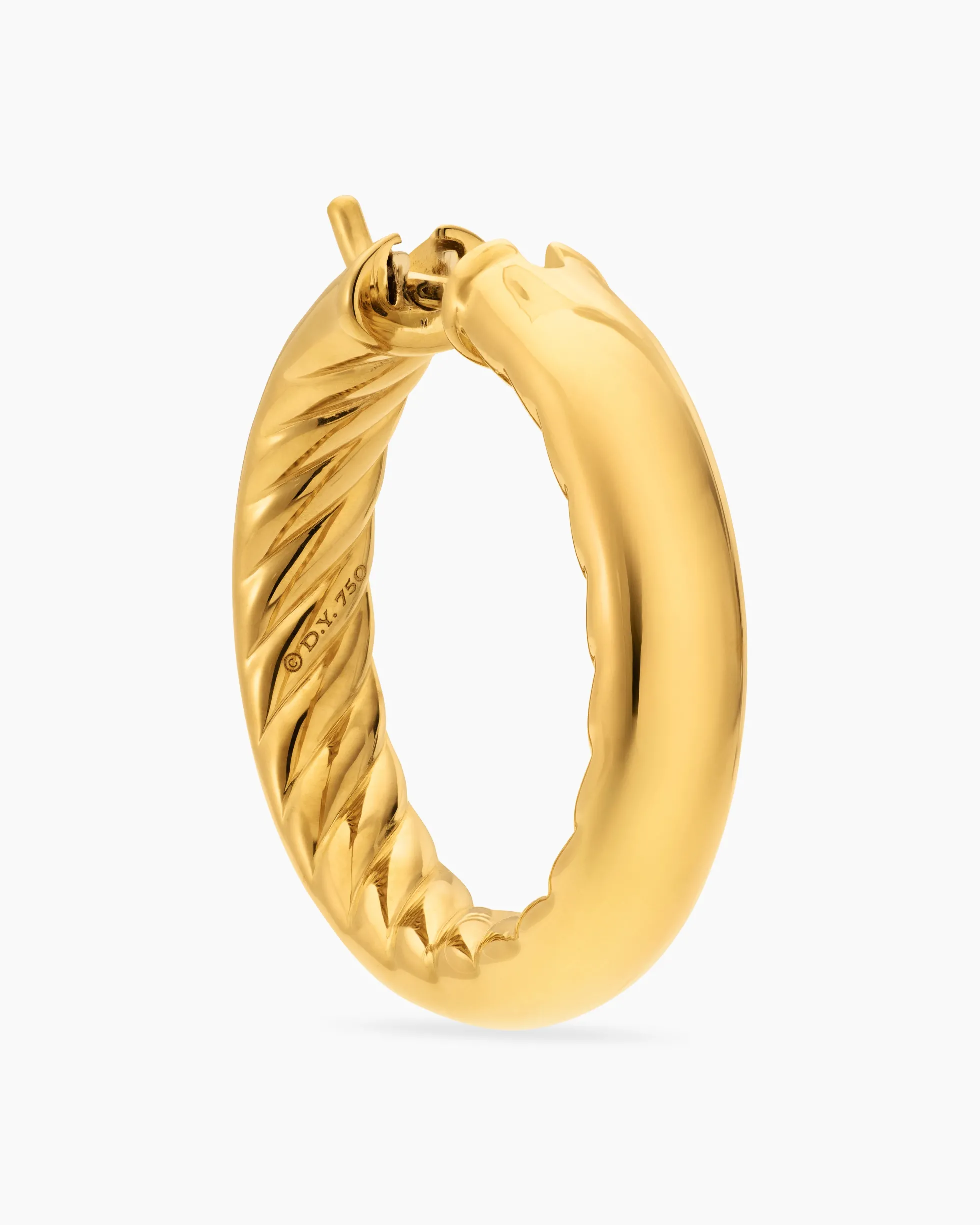 DY Mercer® Hoop Earrings 18K Yellow Gold, 25.4mm