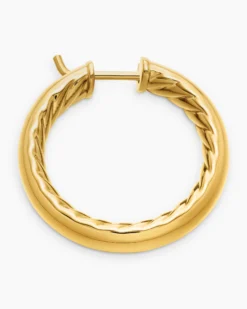 DY Mercer® Hoop Earrings 18K Yellow Gold, 25.4mm