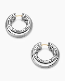 DY Mercer® Hoop Earrings Sterling Silver, 24.7mm